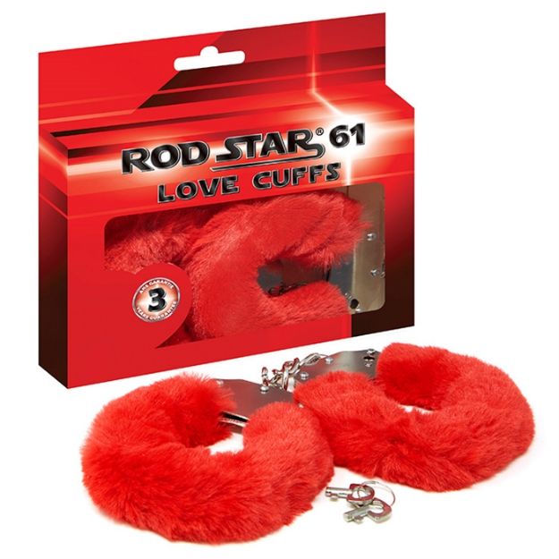 Picture of LOVE CUFFS PLUSH RED
