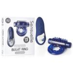 Picture of SENSUELLE REMOTE CONTROL BULLET RING BLUE