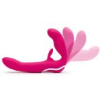 Picture of Happy Rabbit - Strapless Strap On Rabbit Vibe Pink